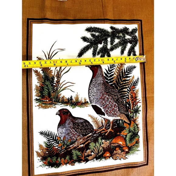 Cranston 3 Panel Fabric Wildlife Bird Mallard Duck Ruffed Grouse Gray Partridge - Picture 7 of 14